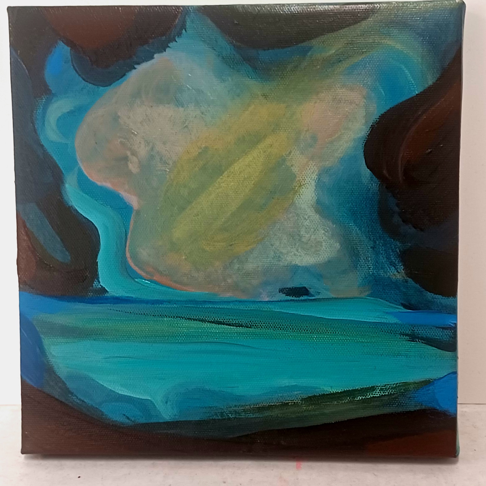 Jäinen uni, akryyli canvasille 2025