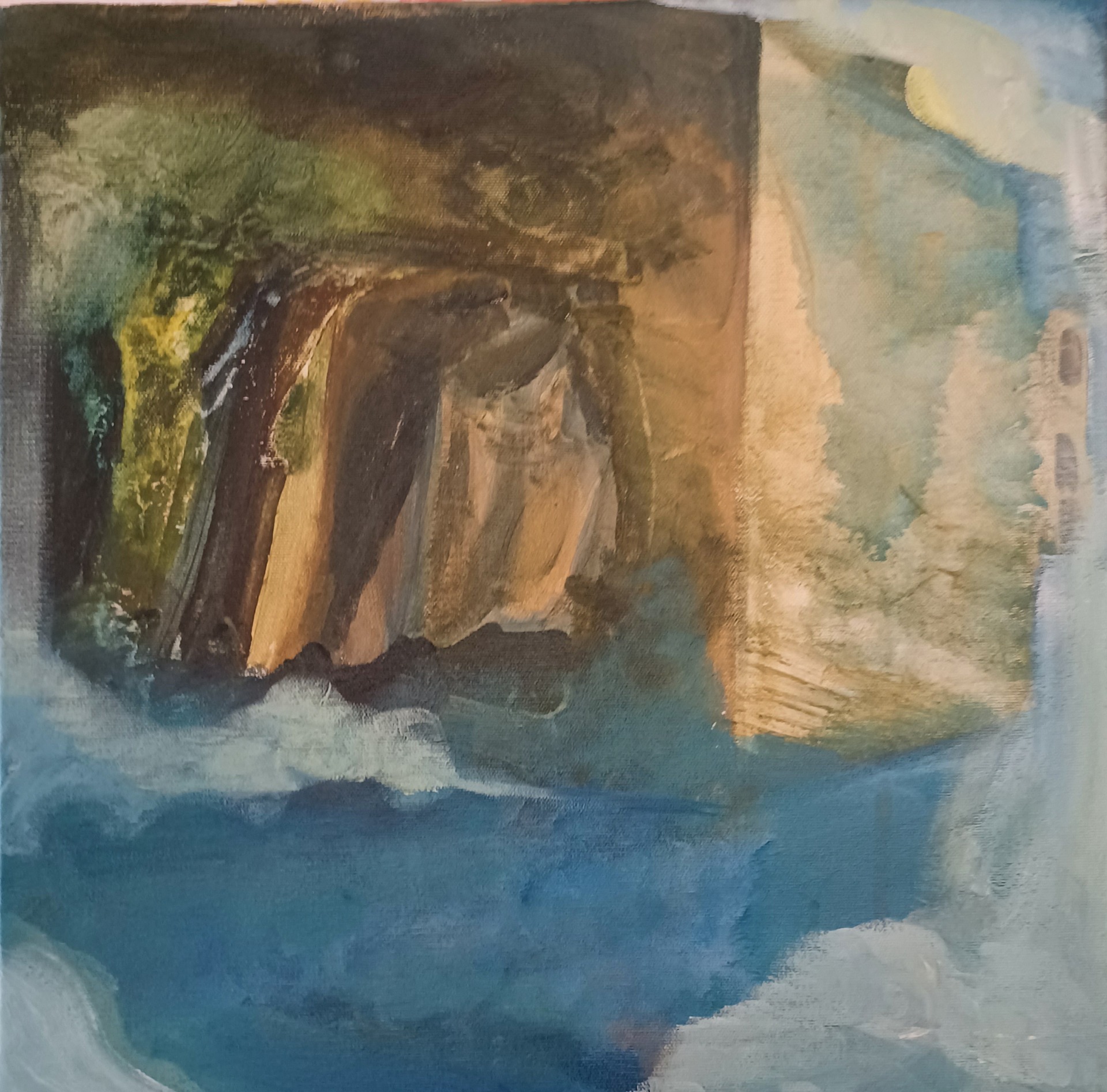 Reitti ulos. Akryyli canvasille 2022